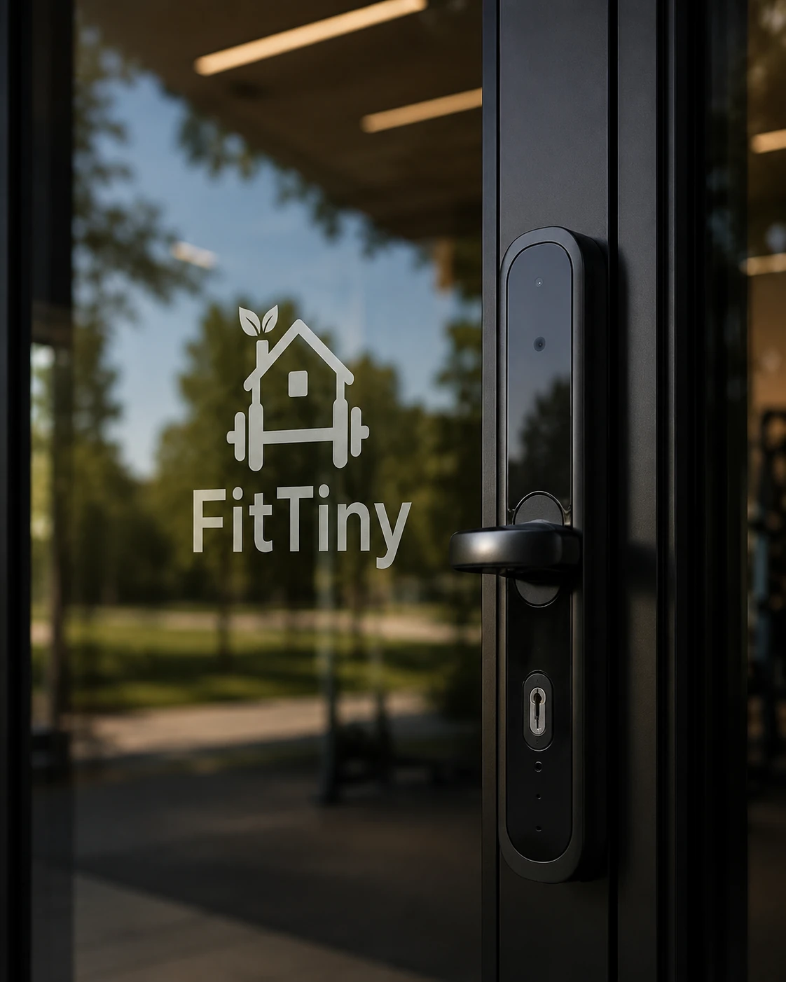 Détail du logo et de l’accès FitTiny