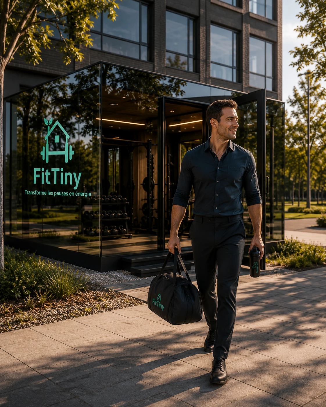Collaborateur quittant FitTiny pour retourner au travail